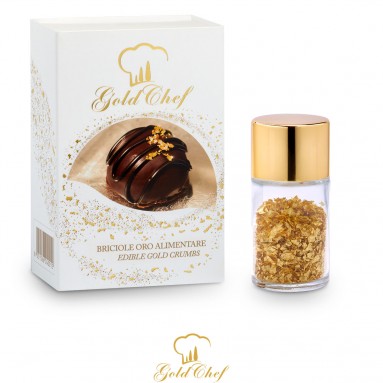 Пищевое золото Giusto Manetti Battiloro 0,2 гр. в крошке. Серия GOLD CHEF “FAMILY&FRIENDS”.